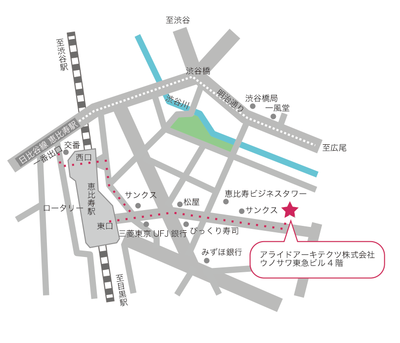 アライドアーキテクツ地図